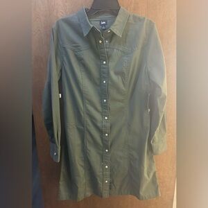 Lee Button Down Shirt dress